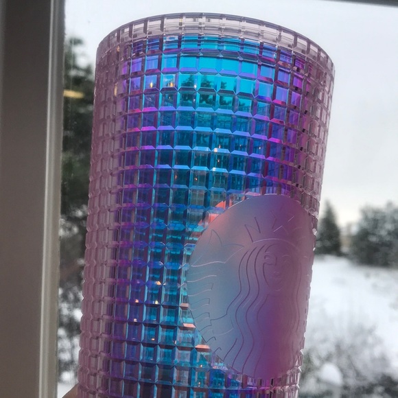 Pink grid Starbucks cup - Picture 4 of 4